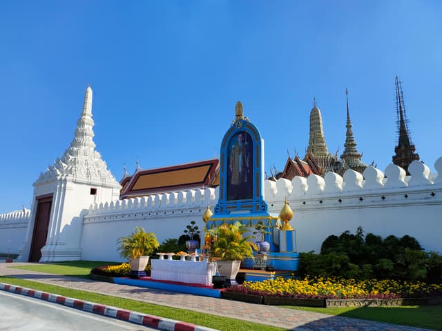 The empty lawn at dawn, ideal for slow shots of ground and sky. — Sanam Luang, Bangkok, Thailand